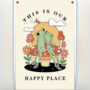 Frog Couple Canvas Art Print